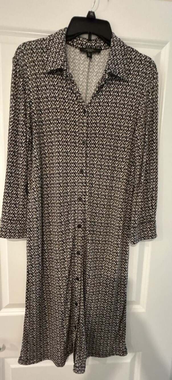 Weekend Max Mara Geometric Print Jersey Shirtdress